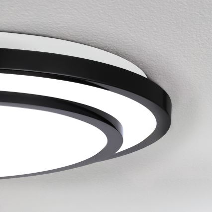 Brilagi - LED Pritemdomas lubinis šviestuvas LUCIANO LED/48W/230V 3000-6500K ø 39 cm juoda + nuotolinio valdymo pultas