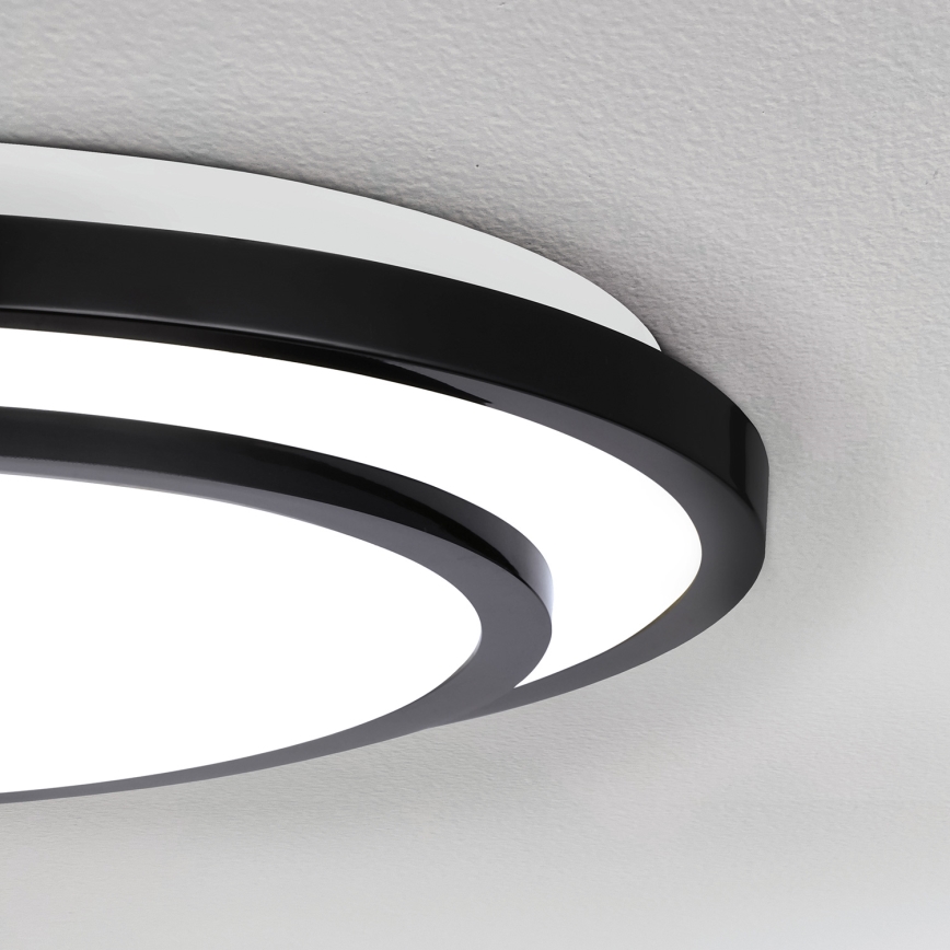 Brilagi - LED Pritemdomas lubinis šviestuvas LUCIANO LED/48W/230V 3000-6500K ø 39 cm juoda + nuotolinio valdymo pultas