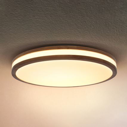 Brilagi - Dimeriuojamas LED lubų šviestuvas MOLINA LED/72W/230V 3000-6500K, ąžuolas, skersmuo 78 cm + nuotolinis valdymas