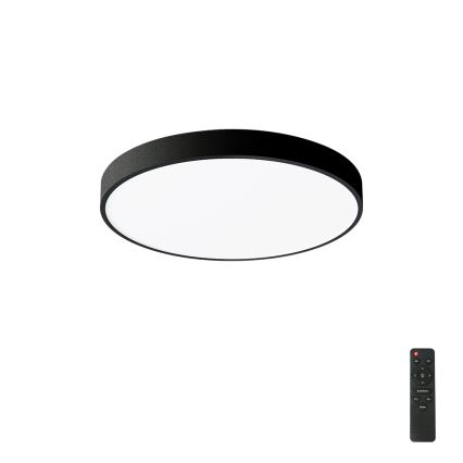 Brilagi - LED Reguliuojamas lubų šviestuvas POOL LED/60W/230V 3000-6000K Ø 60 cm juodas + nuotolinio valdymo pultelis
