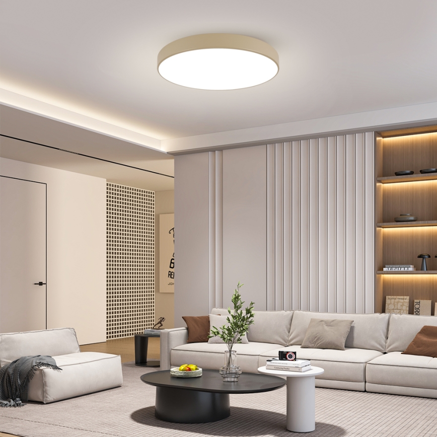 Brilagi - LED pritemdomas lubų šviestuvas POOL SMART LED/100W/230V 3000-6000K 80 cm smėlinė Wi-Fi Tuya + nuotolinis pultas