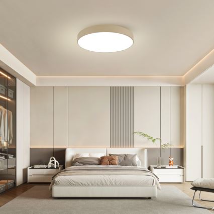 Brilagi - LED pritemdomas lubų šviestuvas POOL SMART LED/100W/230V 3000-6000K 80 cm smėlinė Wi-Fi Tuya + nuotolinis pultas