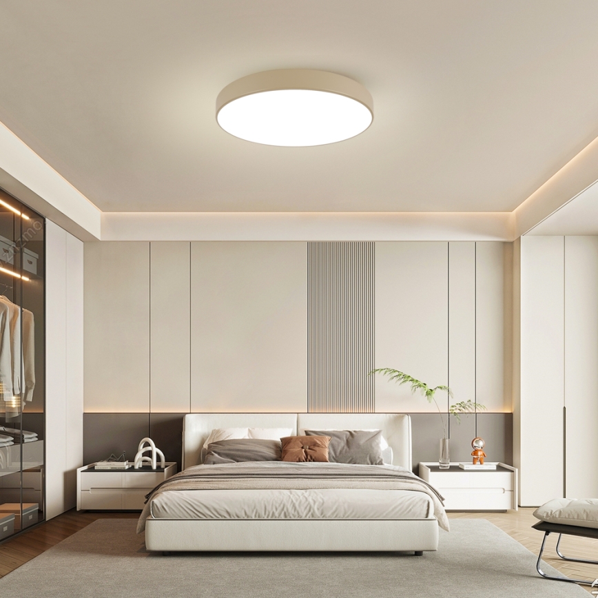 Brilagi - LED pritemdomas lubų šviestuvas POOL SMART LED/100W/230V 3000-6000K 80 cm smėlinė Wi-Fi Tuya + nuotolinis pultas