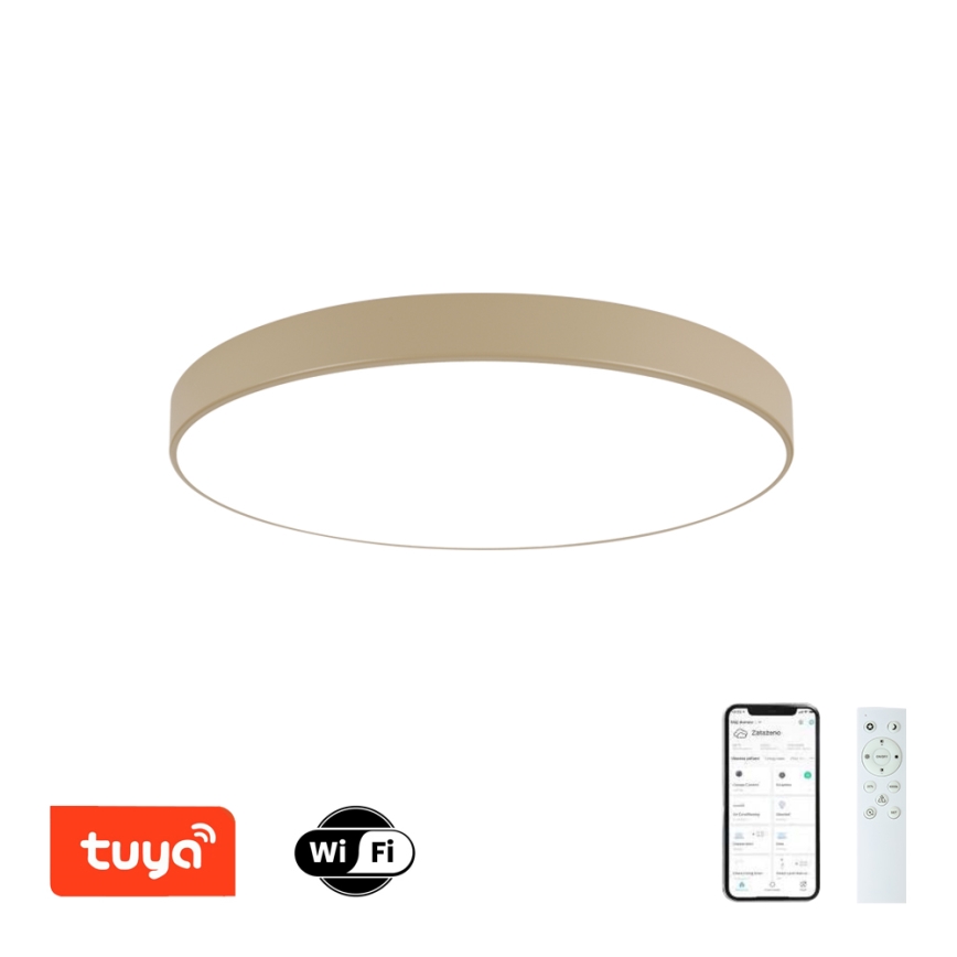 Brilagi - LED pritemdomas lubų šviestuvas POOL SMART LED/100W/230V 3000-6000K 80 cm smėlinė Wi-Fi Tuya + nuotolinis pultas