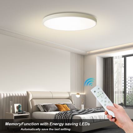 Brilagi - LED reguliuojamas lubų šviestuvas POOL SMART LED/100W/230V 3000-6000K, 80 cm, Wi-Fi Tuya, balta + nuotolinio valdymo pultas