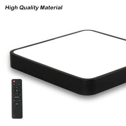 Brilagi - LED reguliuojamas lubų šviestuvas POOL SQUARE LED/36W/230V 3000-6000K 40x40 cm juodas + nuotolinio valdymo pultas