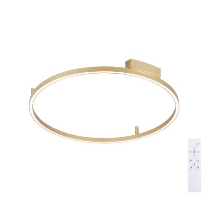 Brilagi - Dimeriuojamas LED lubų šviestuvas PORTOFINO LED/60W/230V 3000-6000K skersmuo 80 cm auksinis + nuotolinis valdymas