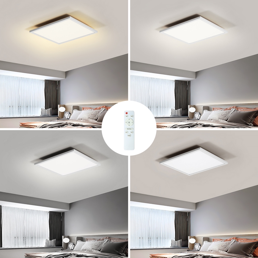 Brilagi - LED Pritemdomas lubinis šviestuvas SLIMFRAME LED/25W/230V 30x30 cm 3000-6000K balta + nuotolinio valdymo pultas