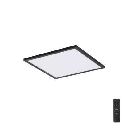 Brilagi - LED Pritemdomas lubinis šviestuvas SLIMFRAME LED/25W/230V 30x30 cm 3000-6000K juoda + nuotolinio valdymo pultas