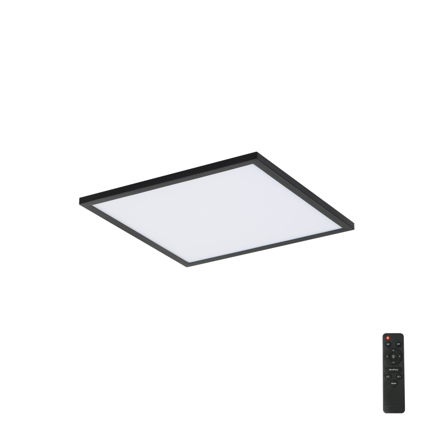 Brilagi - LED Pritemdomas lubinis šviestuvas SLIMFRAME LED/25W/230V 30x30 cm 3000-6000K juoda + nuotolinio valdymo pultas