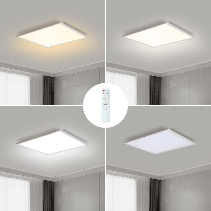 Brilagi - LED Pritemdomas lubinis šviestuvas SLIMFRAME LED/36W/230V 45x45 cm 3000-6000K balta + nuotolinio valdymo pultas