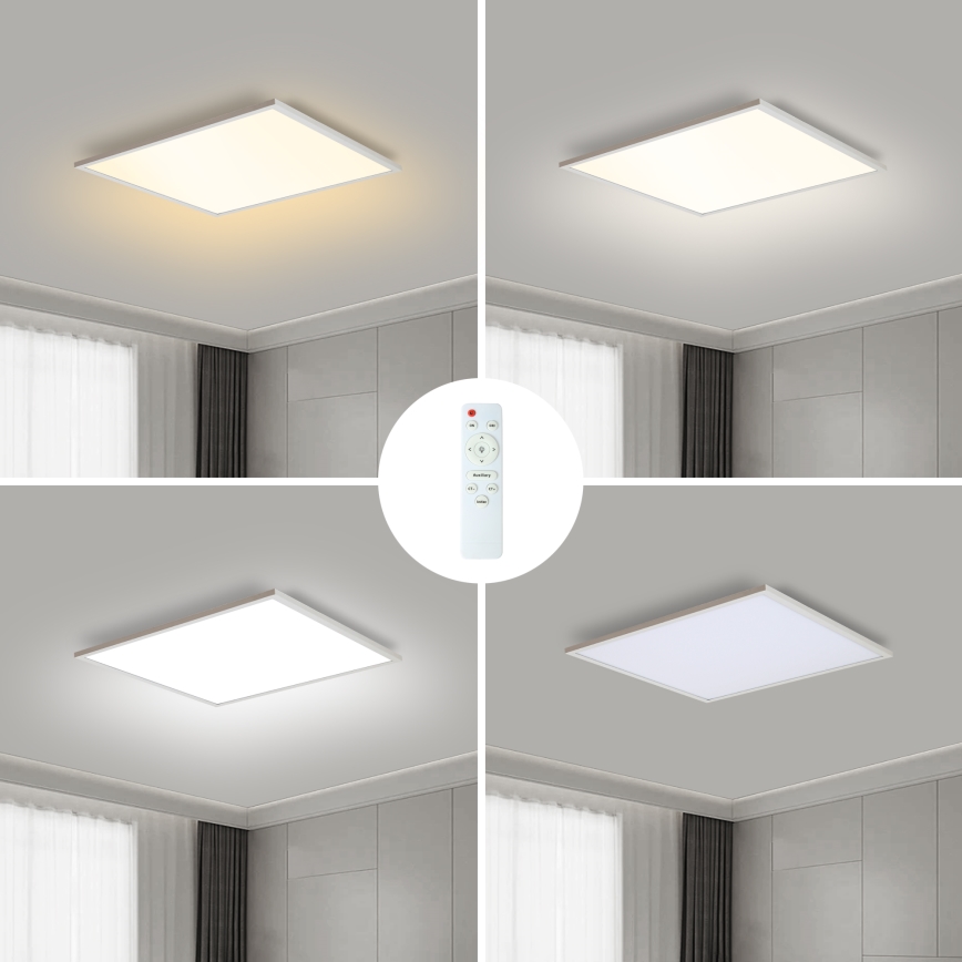 Brilagi - LED Pritemdomas lubinis šviestuvas SLIMFRAME LED/36W/230V 45x45 cm 3000-6000K balta + nuotolinio valdymo pultas