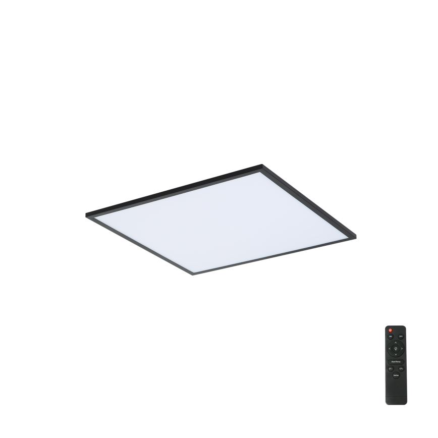 Brilagi - LED Pritemdomas lubinis šviestuvas SLIMFRAME LED/36W/230V 45x45 cm 3000-6000K juoda + nuotolinio valdymo pultas