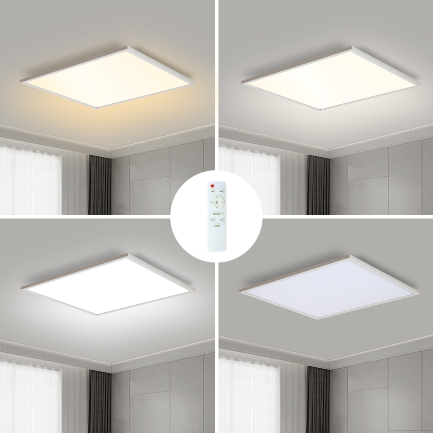 Brilagi - LED Pritemdomas lubinis šviestuvas SLIMFRAME LED/58W/230V 60x60 cm 3000-6000K balta + nuotolinio valdymo pultas