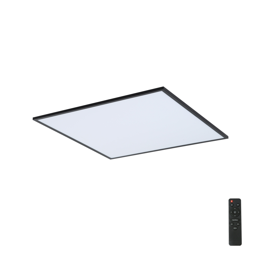Brilagi - LED Pritemdomas lubinis šviestuvas SLIMFRAME LED/58W/230V 60x60 cm 3000-6000K juoda + nuotolinio valdymo pultas