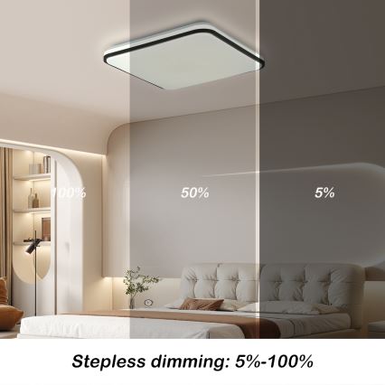 Brilagi - LED Pritemdomas lubinis šviestuvas SMART LED/28W/230V 3000-6000K 40x40 cm Wi-Fi Tuya + nuotolinio valdymo pultas