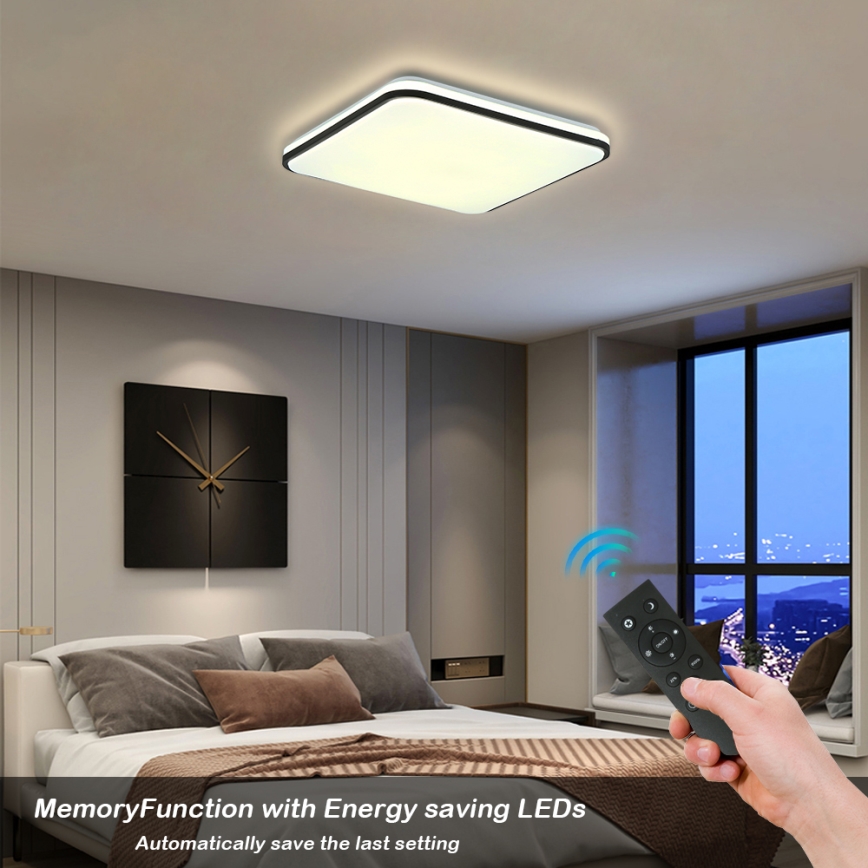 Brilagi - LED Pritemdomas lubinis šviestuvas SMART LED/28W/230V 3000-6000K 40x40 cm Wi-Fi Tuya + nuotolinio valdymo pultas