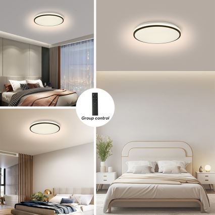 Brilagi - LED Pritemdomas lubinis šviestuvas SMART LED/28W/230V 3000-6000K diametras 35 cm Wi-Fi Tuya + nuotolinio valdymo pultas