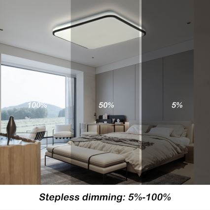 Brilagi - LED Pritemdomas lubinis šviestuvas SMART LED/36W/230V 3000-6000K 45x45 cm Wi-Fi Tuya + nuotolinio valdymo pultas