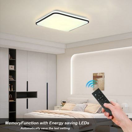 Brilagi - LED Pritemdomas lubinis šviestuvas SMART LED/36W/230V 3000-6000K 45x45 cm Wi-Fi Tuya + nuotolinio valdymo pultas