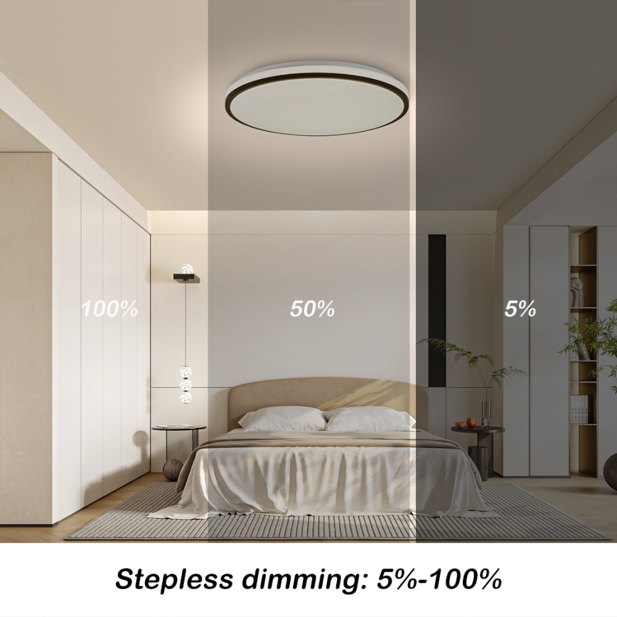 Brilagi - LED Pritemdomas lubinis šviestuvas SMART LED/36W/230V 3000-6000K diametras 45 cm Wi-Fi Tuya + nuotolinio valdymo pultas