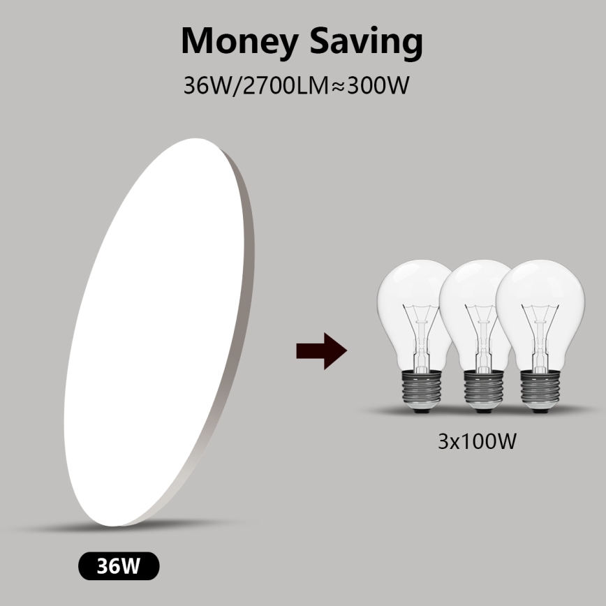 Brilagi - LED Reguliuojamas šviestuvas  SMART STARS LED/36W/230V 2700-6500K Wi-Fi Tuya + valdymo pultas