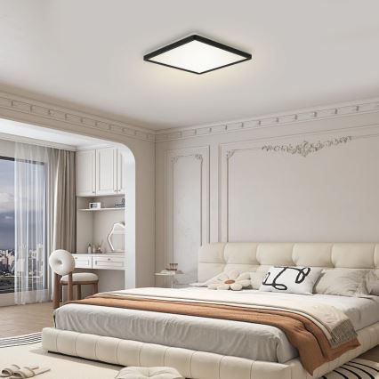 Brilagi - LED Reguliuojamas šviestuvas Su motion ir dusk jutiklis ULTRA SLIM LED/18W/230V 30x30 cm + nuotolinio valdymo pultas