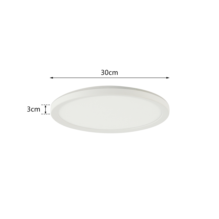 Brilagi - LED Reguliuojamas šviestuvas su jutikliu ULTRA SLIM LED/18W/230V diametras 30 cm + nuotolinio valdymo pultas