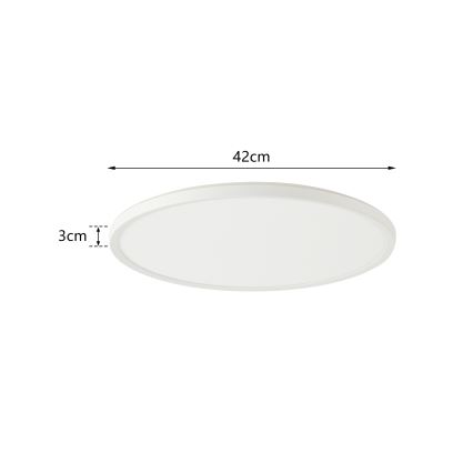 Brilagi - LED Reguliuojamas šviestuvas Su motion ir dusk jutiklis ULTRA SLIM LED/24W/230V diametras 42 cm + nuotolinio valdymo pultas