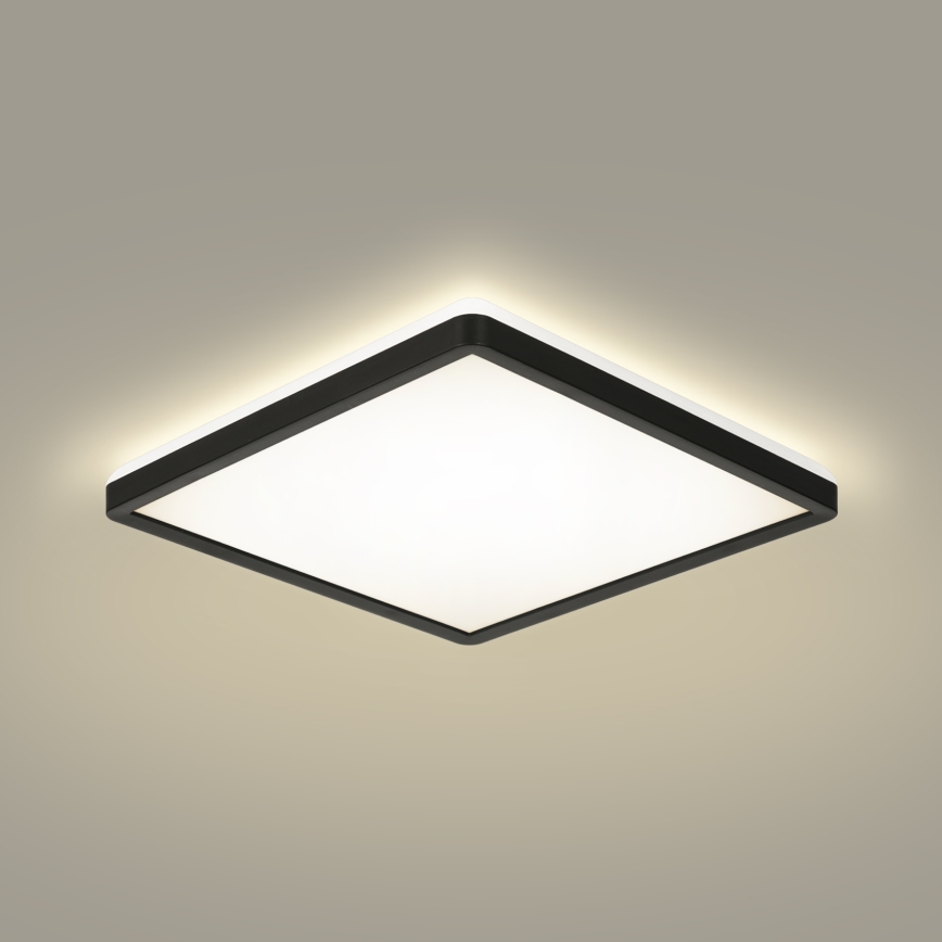 Brilagi - LED Reguliuojamas šviestuvas Su motion ir dusk jutiklis ULTRA SLIM LED/18W/230V 30x30 cm + nuotolinio valdymo pultas