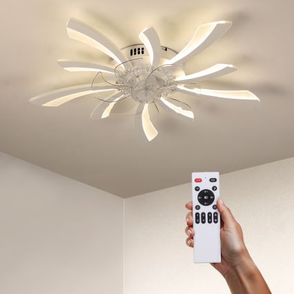 Brilagi - LED reguliuojamas lubų šviestuvas su ventiliatoriumi LED/50W/230V 3000-6500K baltas + nuotolinio valdymo pultas