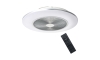 Brilagi - LED Reguliuojamas šviestuvas su ventiliatoriumi AURA LED/38W/230V 3000-6000K sidabras + valdymo pultas