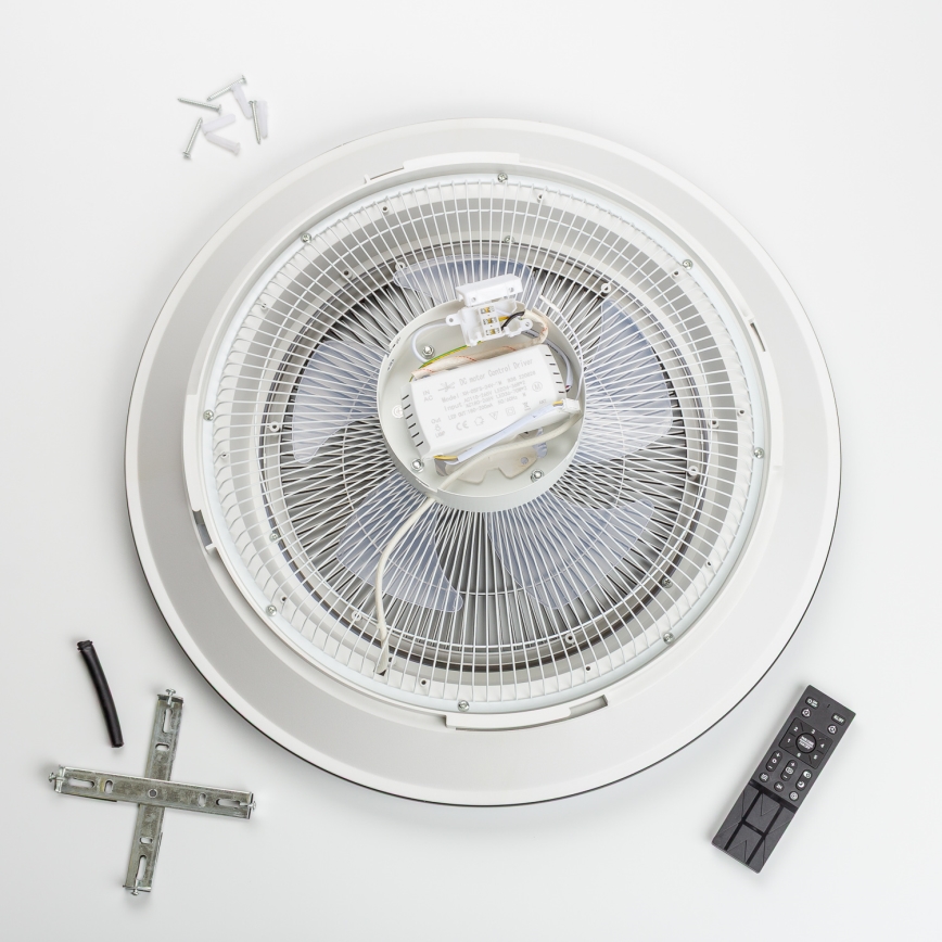 Brilagi - LED Reguliuojamas šviestuvas su ventiliatoriumi AURA LED/38W/230V 3000-6000K aukso + valdymo pultas