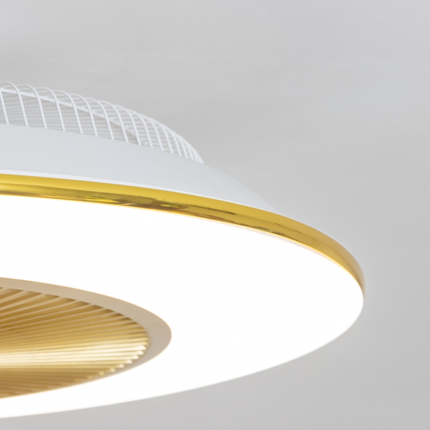 Brilagi - LED Reguliuojamas šviestuvas su ventiliatoriumi AURA LED/38W/230V 3000-6000K aukso + valdymo pultas