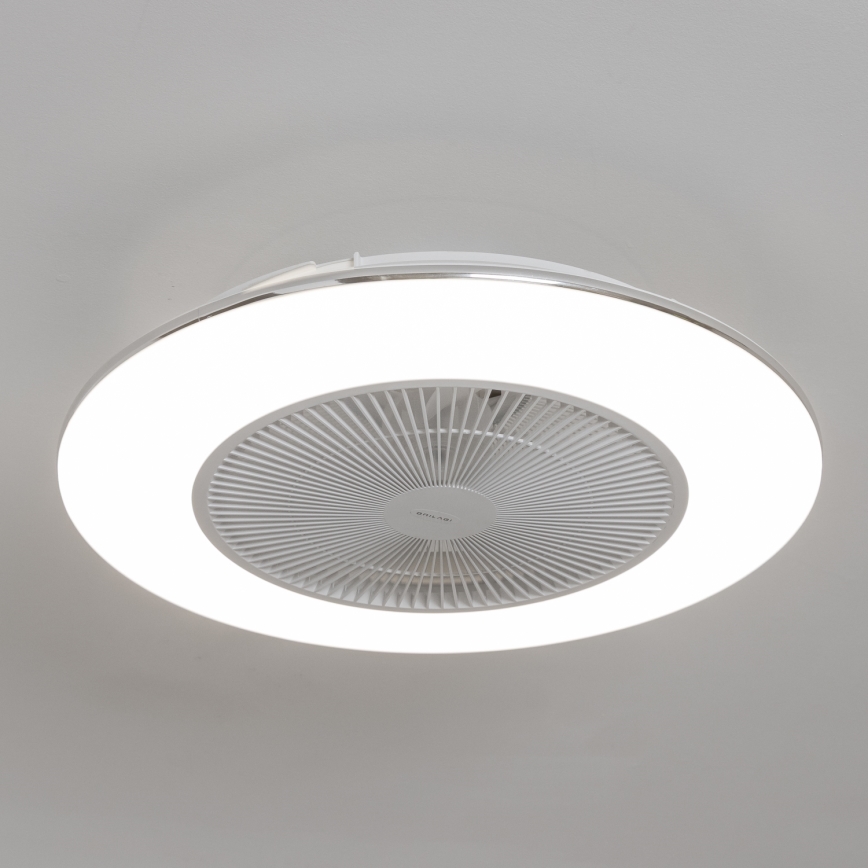 Brilagi - LED Reguliuojamas šviestuvas su ventiliatoriumi  AURA LED/38W/230V 3000-6000K baltas + valdymo pultas