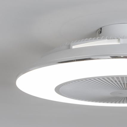Brilagi - LED Reguliuojamas šviestuvas su ventiliatoriumi  AURA LED/38W/230V 3000-6000K baltas + valdymo pultas