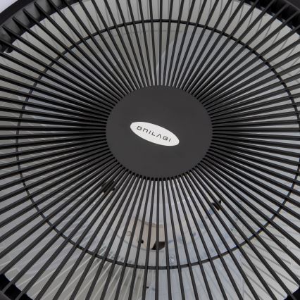 Brilagi - LED Reguliuojamas šviestuvas su ventiliatoriumi AURA LED/38W/230V 3000-6000K juodas + valdymo pultas