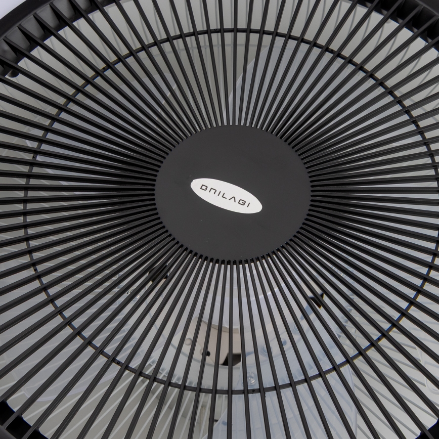 Brilagi - LED Reguliuojamas šviestuvas su ventiliatoriumi AURA LED/38W/230V 3000-6000K juodas + valdymo pultas