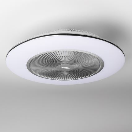 Brilagi - LED Reguliuojamas šviestuvas su ventiliatoriumi AURA LED/38W/230V 3000-6000K sidabras + valdymo pultas