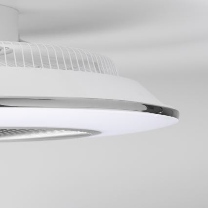 Brilagi - LED Reguliuojamas šviestuvas su ventiliatoriumi AURA LED/38W/230V 3000-6000K sidabras + valdymo pultas