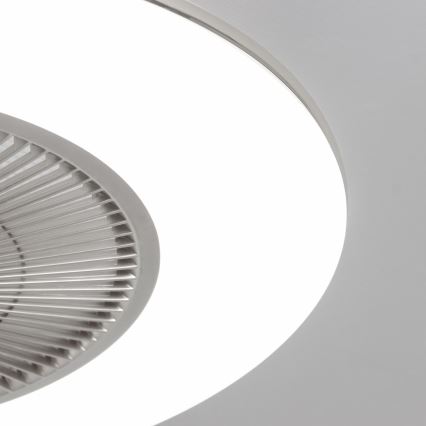 Brilagi - LED Reguliuojamas šviestuvas su ventiliatoriumi AURA LED/38W/230V 3000-6000K sidabras + valdymo pultas