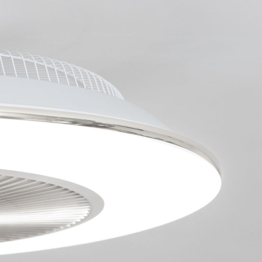 Brilagi - LED Reguliuojamas šviestuvas su ventiliatoriumi AURA LED/38W/230V 3000-6000K sidabras + valdymo pultas