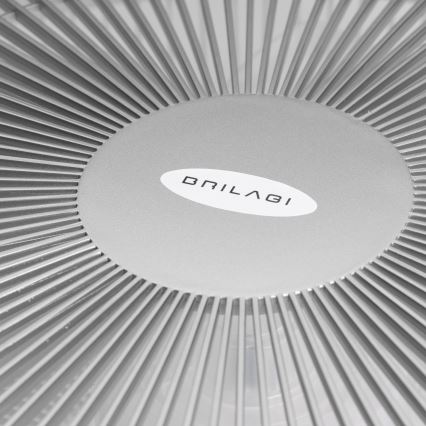 Brilagi - LED Reguliuojamas šviestuvas su ventiliatoriumi AURA LED/38W/230V 3000-6000K sidabras + valdymo pultas