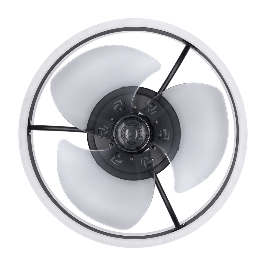 Brilagi - LED Pritemdomas lubinis šviestuvas su ventiliatoriumi LED/30W/230V 3000-6500K juoda + nuotolinio valdymo pultas