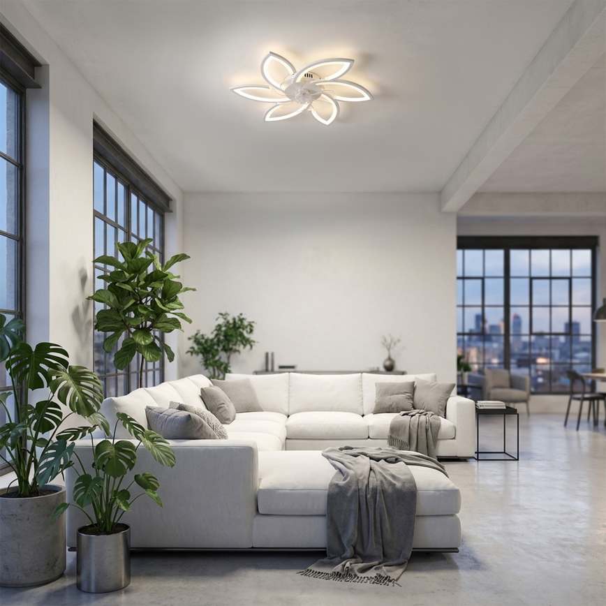 Brilagi - LED reguliuojamas lubų šviestuvas su ventiliatoriumi LED/50W/230V 3000-6500K baltas + nuotolinio valdymo pultas