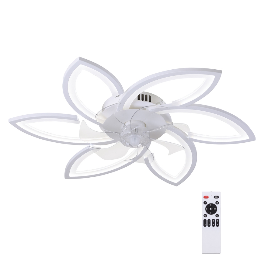 Brilagi - LED Pritemdomas lubinis šviestuvas su ventiliatoriumi LED/50W/230V 3000-6500K balta + nuotolinio valdymo pultas