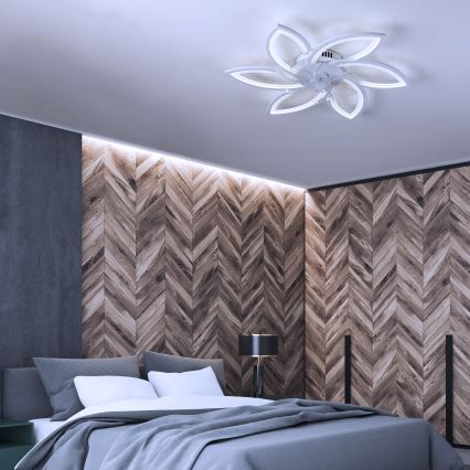 Brilagi - LED Pritemdomas lubinis šviestuvas su ventiliatoriumi LED/50W/230V 3000-6500K balta + nuotolinio valdymo pultas
