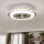 Brilagi - LED reguliuojamas šviestuvas su ventiliatoriumi RONDA LED/48W/230V 3000-6000K juodas + nuotolinis valdymas