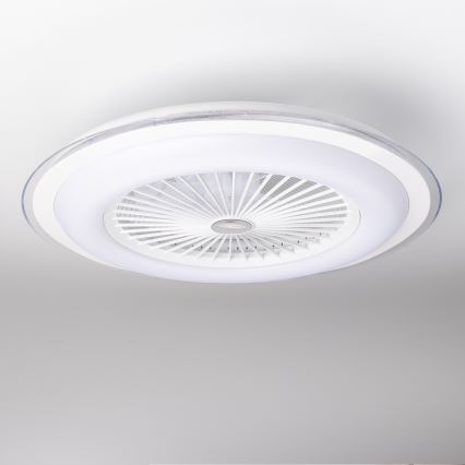 Brilagi - LED reguliuojamas šviestuvas su ventiliatoriumi RONDA LED/48W/230V 3000-6000K baltas + nuotolinis valdymas