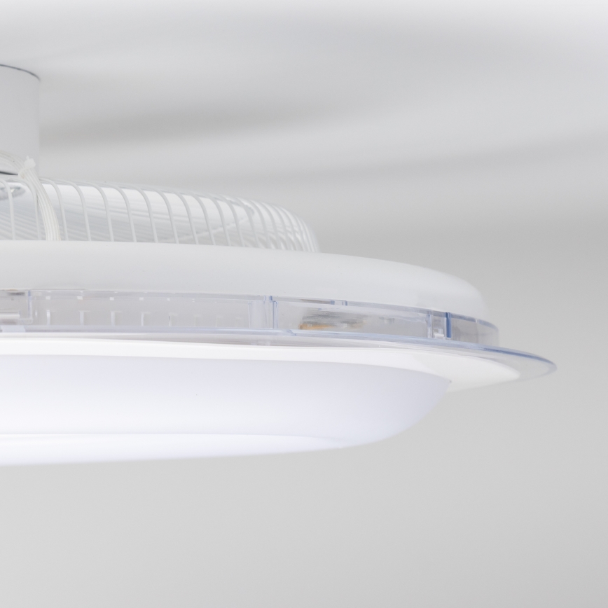 Brilagi - LED reguliuojamas šviestuvas su ventiliatoriumi RONDA LED/48W/230V 3000-6000K baltas + nuotolinis valdymas